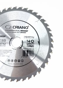 Disc Premium TCT - panza de fierastrau circular pentru taiat lemn, 165x20/16 cu 40 dinti din carbura de tungsten (vidia) - DXDY.PW165-40 - Img 8
