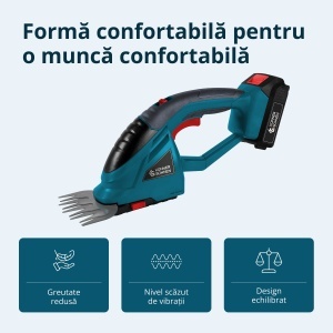 Foarfecă 2 în 1 pentru iarbã si gard viu fără fir KS SHT-20V - Img 4