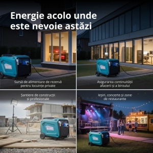 Generator de curent 9.5 kW inverter - benzina - insonorizat - Konner & Sohnen - KS-9500iE-S-ATSR - Img 10