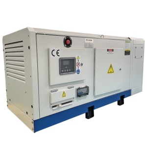 Generator de curent trifazat insonorizat cu motor diesel, 13kW - Hyundai DHY15L - Img 2