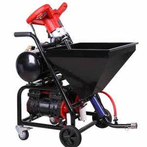 Masina multifunctionala de tencuit, gletuit, izolatii, debit max. 0-20 L/min, 1.5kW Monofazata, 30 bar, cuva 25L, WolfPack - WP-MFS20