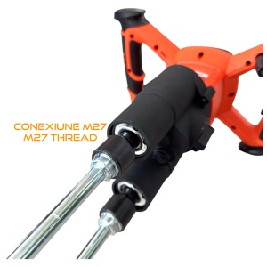 Mixer / amestecator pt. adezivi / mortar 1600W cu palete duble, Profesional DUOMIX1600 cu regulator de turatie - CNO-DUOMIX1600 - Img 4