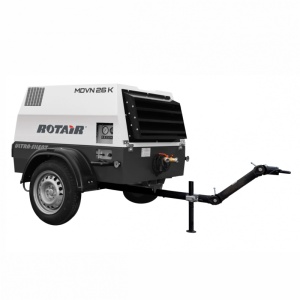 Motocompresor ROTAIR MDVN 26KEco5 2500 l/min/6.5bar Kubota tractabil santier+kit sablare/aftercooler