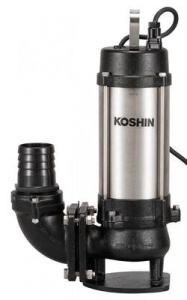 Pompa submersibila Vortex KOSHIN PKJ-1500-BAB motor electric 220V 1500W Ø 80 mm debit 40.8 mc/h - Img 1