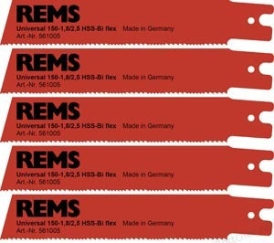 REMS Pachet universal de 5 lame de fierastrau 150-1.8/2.5 pentru REMS Cat VE, Tiger/VE/SR, Akku-Cat 22 V VE 561005