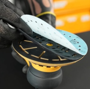 Suport discuri abrazive pentru slefuitoare orbitale Mirka MF 150mm 48 gauri Hard - Img 2