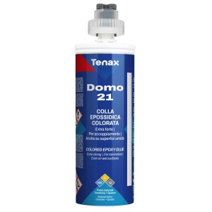 Adeziv Epoxidic colorat alb, ultrarapid, pentru lipiri si laminari placi multi-material - Tenax DOMO 21 Cartus 215ml