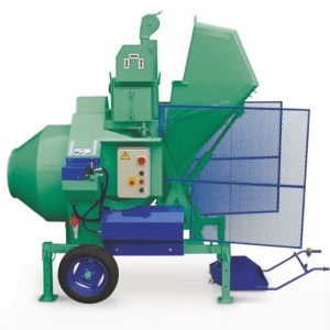 Betoniera cu automatizare BIR 750E, motor 400V, 5,6 kW, 750 l, 17 m³/h