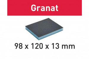 Burete de şlefuit 98x120x13 60 GR/6 Granat
