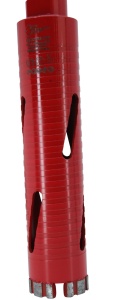 Carota diamantata Super PREMIUM ø45mm x 180mm x M16 pentru gaurire Beton armat, Zidarie, Granit - DXQZ.REDCORE.45 - Img 4