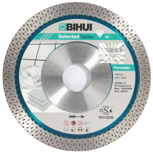 Disc Diamantat pt. Portelan dur, Placi ceramice 115x22.2 (mm) Super Premium - BIHUI-DCDW115 - Img 1