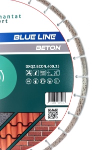 Disc DiamantatExpert LASER pt. Beton, Materiale constructii 400x25,4mm (mm) taiere uscata sau umeda, Blue Line Profesional - DXQZ.BCON.400.25 - Img 2