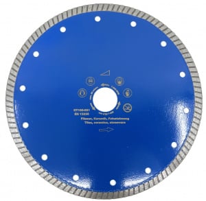 Disc DiamantatExpert pt. Gresie ft. dura, Portelan dur, Granit- Turbo 200mm Super Premium - DXDH.3957.200 - Img 1