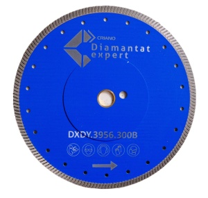Disc DiamantatExpert pt. Gresie ft. dura portelanata, Granit - Turbo 300x30mm (cu inel reductor de 25,4mm) Premium - DXDY.3956.300
