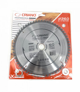 Disc Premium TCT - panza de fierastrau circular pentru taiat lemn, 260x30/25,4/20 cu 60 dinti din carbura de tungsten (vidia) - DXDY.PW260-60 - Img 5
