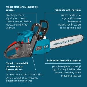 Drujbă pe benzină KS CS40G-20 - Img 11