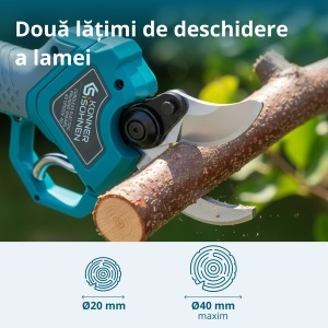 Foarfecă de grădină fără fir KS CPS20V-40 - Img 4