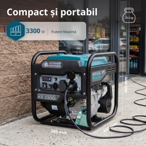 Generator de curent 3.3 kW inverter - benzina - Konner & Sohnen - KS-3300i - Img 8