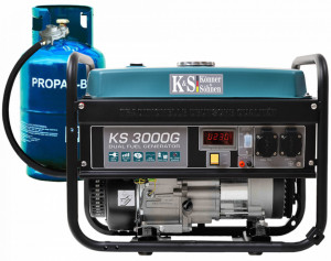 Generator de curent 3 kW HIBRID (GPL + Benzina) - Konner & Sohnen - KS-3000-G - Img 2