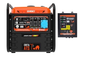 Generator de curent inverter 7.5 kW - benzina, 230V, panou ATS - Genergy Creta-ATS - Img 2