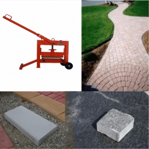 Ghilotina pentru prefabricate BISONTE GP42 lungime de taiere 420 mm - Img 2