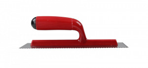 Gletiera dintata cu maner plastic 28cm, 3x3mm - RUBI-25901 - Img 2