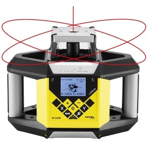 Nivelă laser rotativă cu fascicul roșu (2 planuri, pantă digitală), cu afisare digitala - NL340R Digital - Nivel System