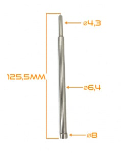 Pin de ghidare pt. carote TCT utilizate cu adaptoarele Weldon/Quick-IN - DXDY.PIN1868H125 - Img 4