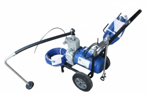 Pompa de vopsit si zugravit AIRLESS Diafragma Profesională cu Carucior - Complet Echipata - 1/4", 3kW, 5.5L/min - WP-APSD5 - Img 9