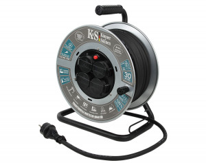 Prelungitor cu tambur / Rola 30m Cablu - KS-CRM-30M - Img 3
