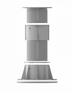 Prelungitor pentru Plot / Piedestal / Suport reglabil pentru gresie / pardoseli inaltate, adauga 225mm la inaltime - XLEV-L-DM - Img 3