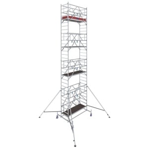 Schela mobila Stabilo S10 0,75 x 2m, aluminiu, inaltime lucru 9,4m - Img 1