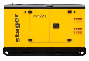Stager YDY22S Generator insonorizat 22kVA, 87A, 1500rpm, monofazat, diesel - Img 3