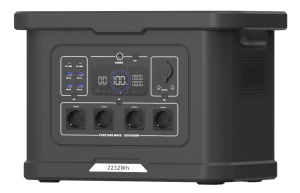 Statie acumulator portabil pentru incarcare electrica LongLife, LiFePO4, Generator Solar Power Station - 2400W, 2232Wh - CNO-PS2400UPS