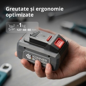 Acumulator litiu 20V, 6Ah - Konner & Sohnen - KS 20V6-2 - Img 8
