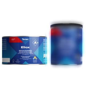 Adeziv / mastic epoxy solid extra-transparent, pt. ceramica, piatra naturala si quartz - Tenax Eliox part A, 1.5kg - Img 1