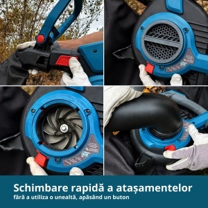 Aspirator de grădină cu suflantă pe acumulator (neinclus) - Konner & Sohnen - KS LBV-40V - Img 10