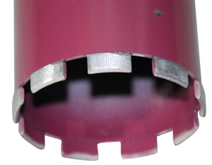 Carota diamantata segment Turbo Laser 3DTECH pt. beton armat diam. 102 x 450 (mm) - ULTRA Premium - DXQZ.3D1117.102 - Img 6