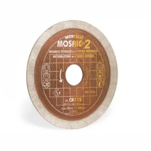 Disc Montolit CM115 Cermont SilverLine pentru mozaic de sticla/piatra/ceramica moale Ø 115 mm M22.2 - Img 1