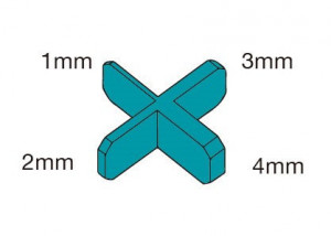Distantieri cu dimensiuni multiple pentru placi de gresie, faianta si placi, rost 1-4mm, 50buc - BIHUI-TSM50 - Img 2