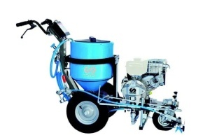 Echipament airless pentru trasat marcaje rutiere Larius Excalibur, 2,2 l/min - rezervor 50 litri Gravity