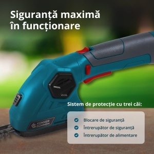 Foarfecă cu acumulator pentru tuns iarbă și gard viu KS SHT-8V - Img 7