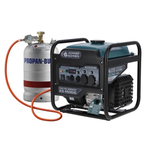 Generator de curent 4.5 kW inverter - HIBRID (GPL + benzina) - insonorizat - Konner & Sohnen - KS-4500iG - Img 3
