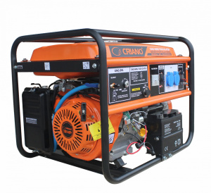 Generator de curent 5.5 kW SuperHIBRID (GPL + Gaz Natural + Benzina) cu posibilitate de Automatizare - CRIANO - CNO-NRG-7000-G-ATSr - Img 1