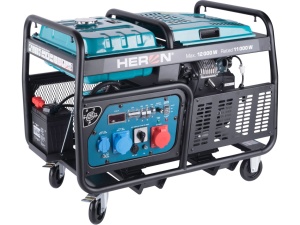 Generator de curent Profesional monofazat si trifazat 12 kW - benzina, 230V / 400V, pornire electrica, AVR - Heron-8896431 - Img 2