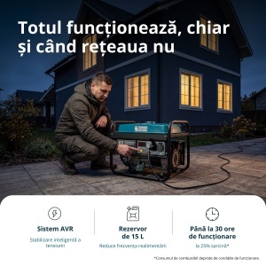 Generator pe benzina "Könner & Söhnen" KS 3000 - Img 10