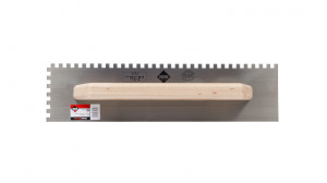 Gletiera dintata cu maner din lemn 48cm, 8x8mm - RUBI-65959 - Img 3