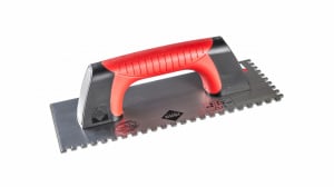 Gletiera dintata cu maner Rubiflex 28cm, 6x6mm - RUBI-75955 - Img 1