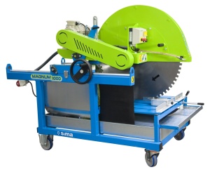 Masina taiat materiale de constructii MAGNUM 1000L - 7.5kW, 400V, lungime 702cm, grosime 420mm, disc 1000mm - SIMA-10051000 - Img 2