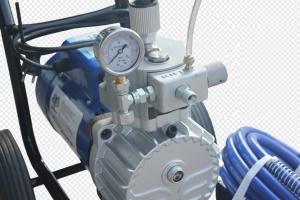 Pompa de vopsit si zugravit AIRLESS Diafragma Profesională cu Carucior - Complet Echipata - 1/4", 3kW, 5.5L/min - WP-APSD5 - Img 4